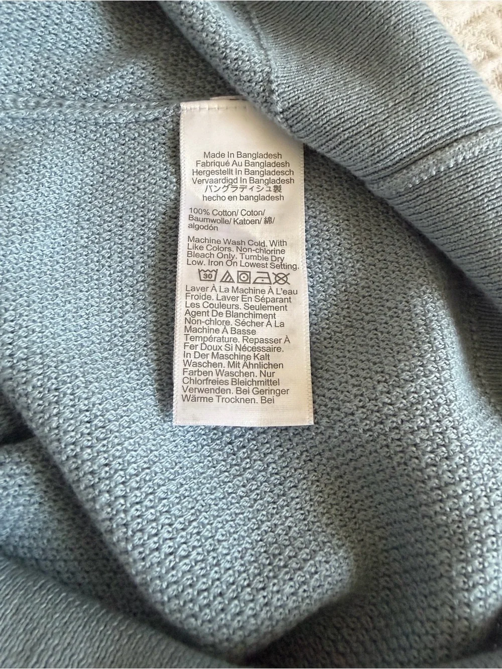 NWT 100% Cotton J.Crew Men’s Sweater Blue size Medium
